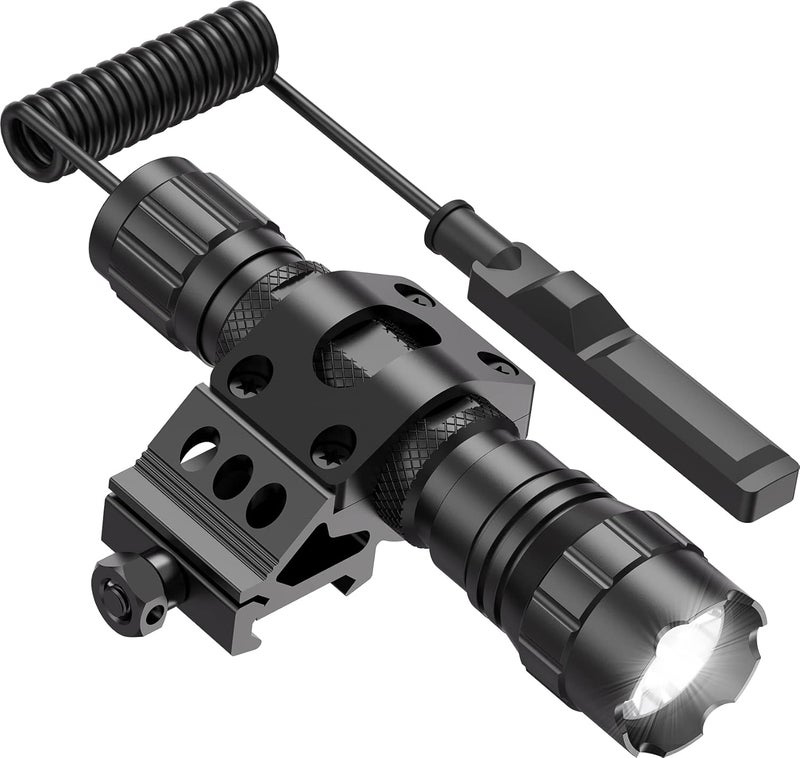 Feyachi Tactical Flashlight LED Weapon Light 1200 Lumen with Picatinny/M Lock Rail Mount and Pressure Switch Included - Image 1